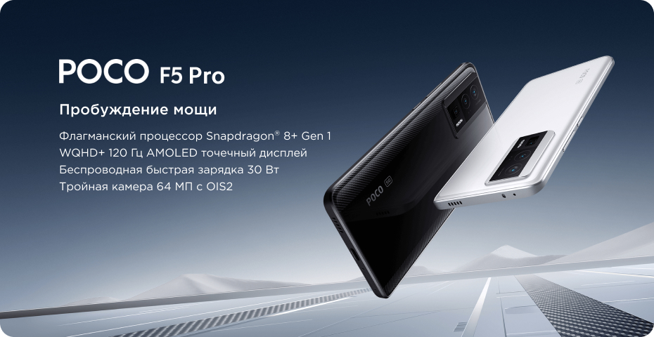 Xiaomi Poco F5 Pro 8GB+256GB (чёрный / Black)