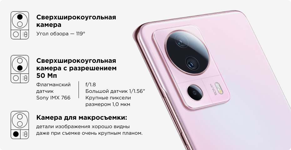 Xiaomi 13 Lite 8GB+128GB (синий / Lite Blue)