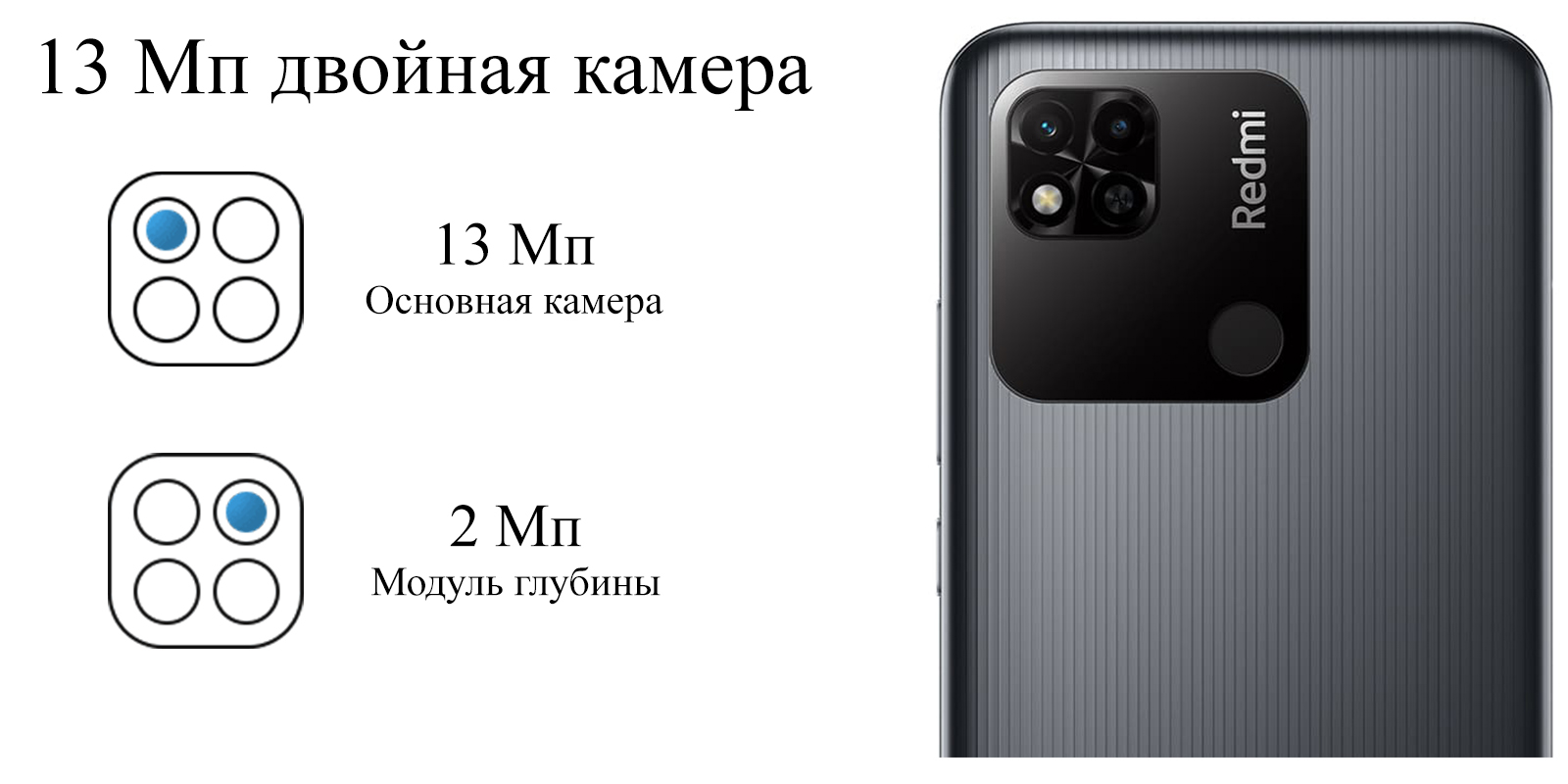 Xiaomi Redmi 10A 4GB+128GB (серый / Graphite Gray)
